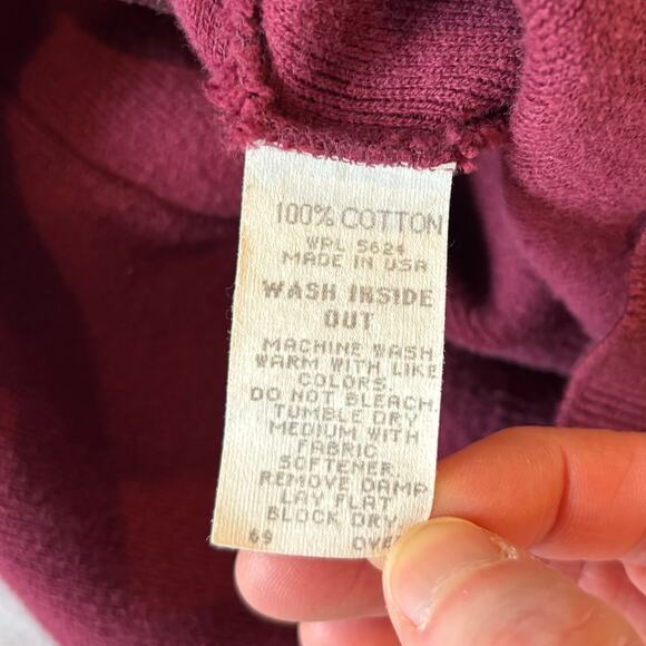 VTG 80s Cypress Links Knit Button Cardigan Golf Made In USA Unisex Mens Medium - Picture 5 of 8